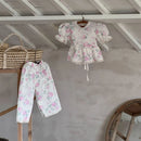 Kids' Korean Style 2-Piece Top and Wide-Legged Pants Suit for Girls childrensterritory