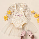 Baby Girls Cute Flower Lace Design Sleeveless Rompers childrensterritory