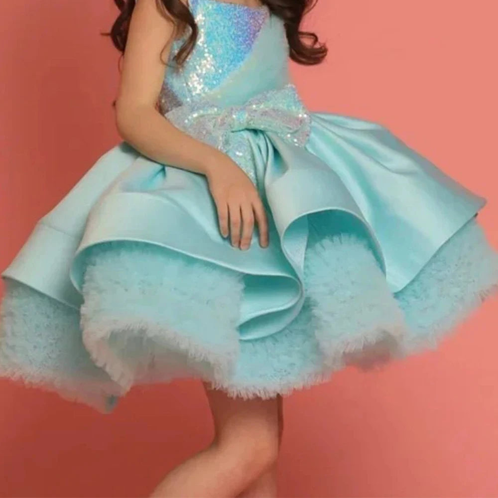 Kids Girls Layered Organza Wedding/Birthday Party Dress
