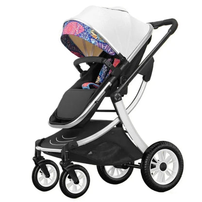 Two-Way Foldable Lightweight Infant Stroller with Car Seat childrensterritory