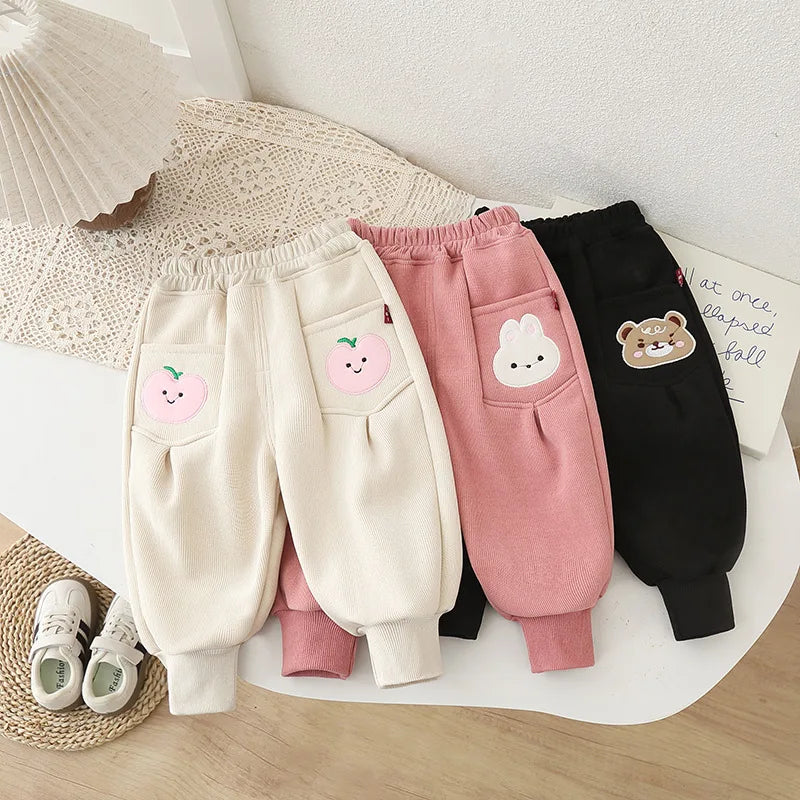 Kids Cartoon Design Soft Winter Trousers childrensterritory
