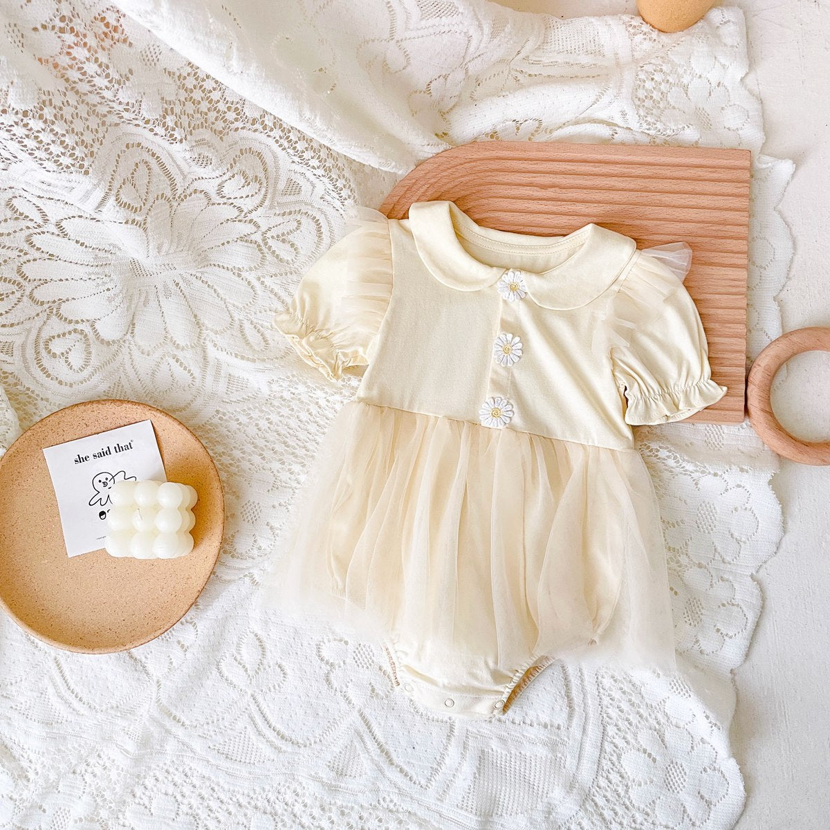 Baby Girl Princess Party Bodysuits for Summer childrensterritory