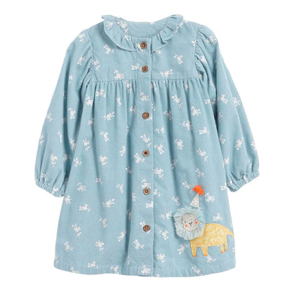 Lovely Cartoon Animals Design Little Girls Casual Dresses childrensterritory