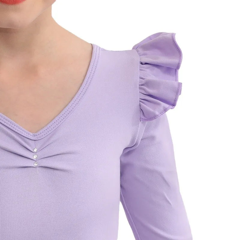 Kids' Girls' Designer Gymnastics Ballet Leotard with Tutu Skirt