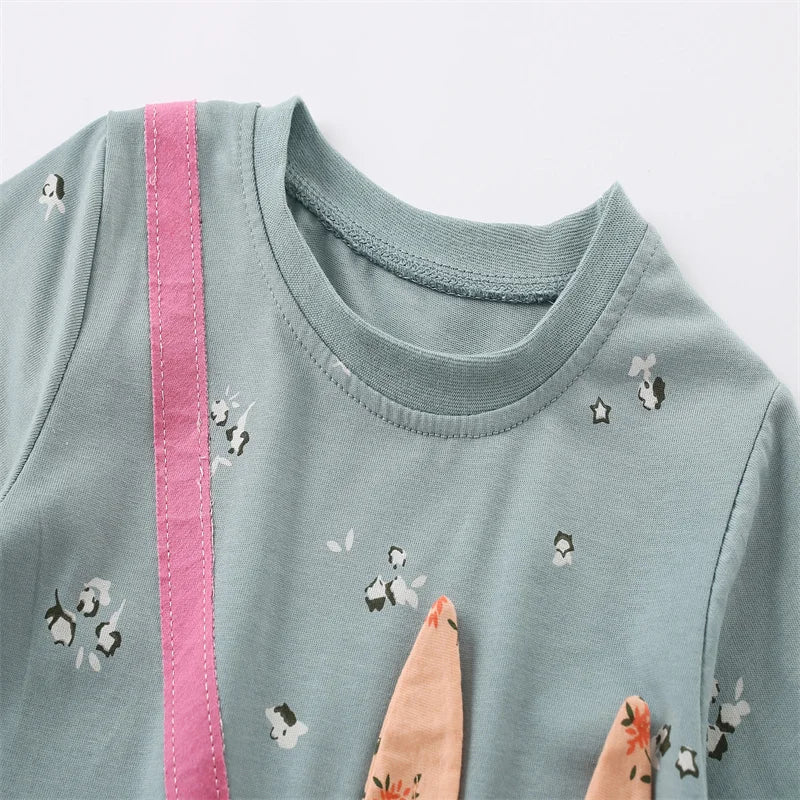 Cartoon Design Long Sleeve Girls 2pcs Fall Clothing Sets childrensterritory