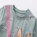 Cartoon Design Long Sleeve Girls 2pcs Fall Clothing Sets childrensterritory
