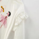 Long Sleeve Cartoon Print 2Pcs Clothing Sets for Girls childrensterritory