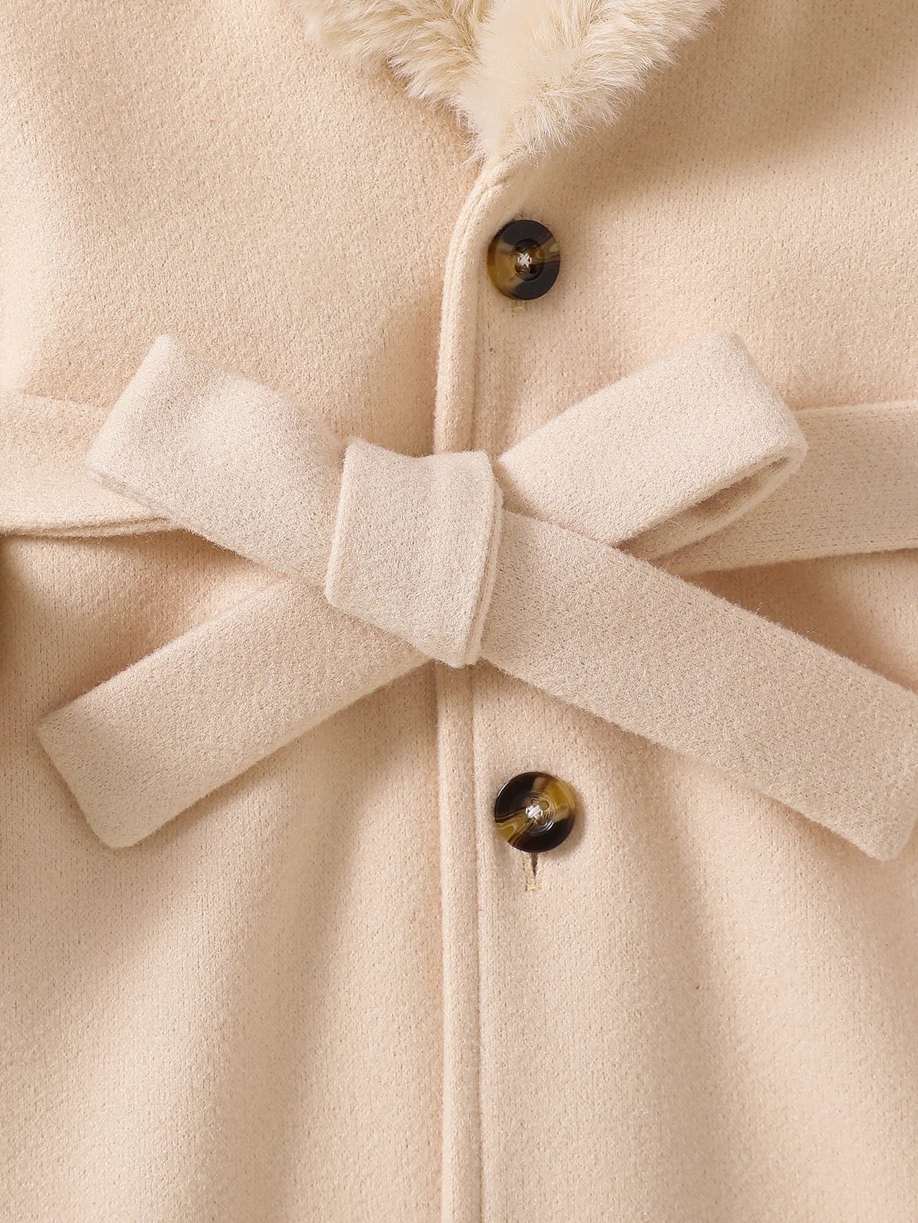 Girls’ Long-Sleeve Stylish Warm Winter Coat childrensterritory