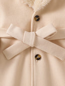 Girls’ Long-Sleeve Stylish Warm Winter Coat childrensterritory