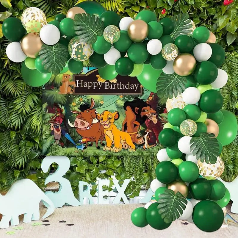 Jungle Safari Theme Party Balloon Garland