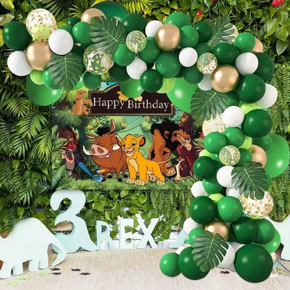 Jungle Safari Theme Party Balloon Garland