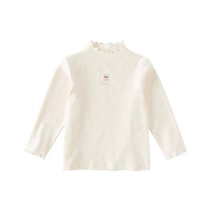 Kids Girls Casual Long Sleeve Cotton Tops for Autumn childrensterritory