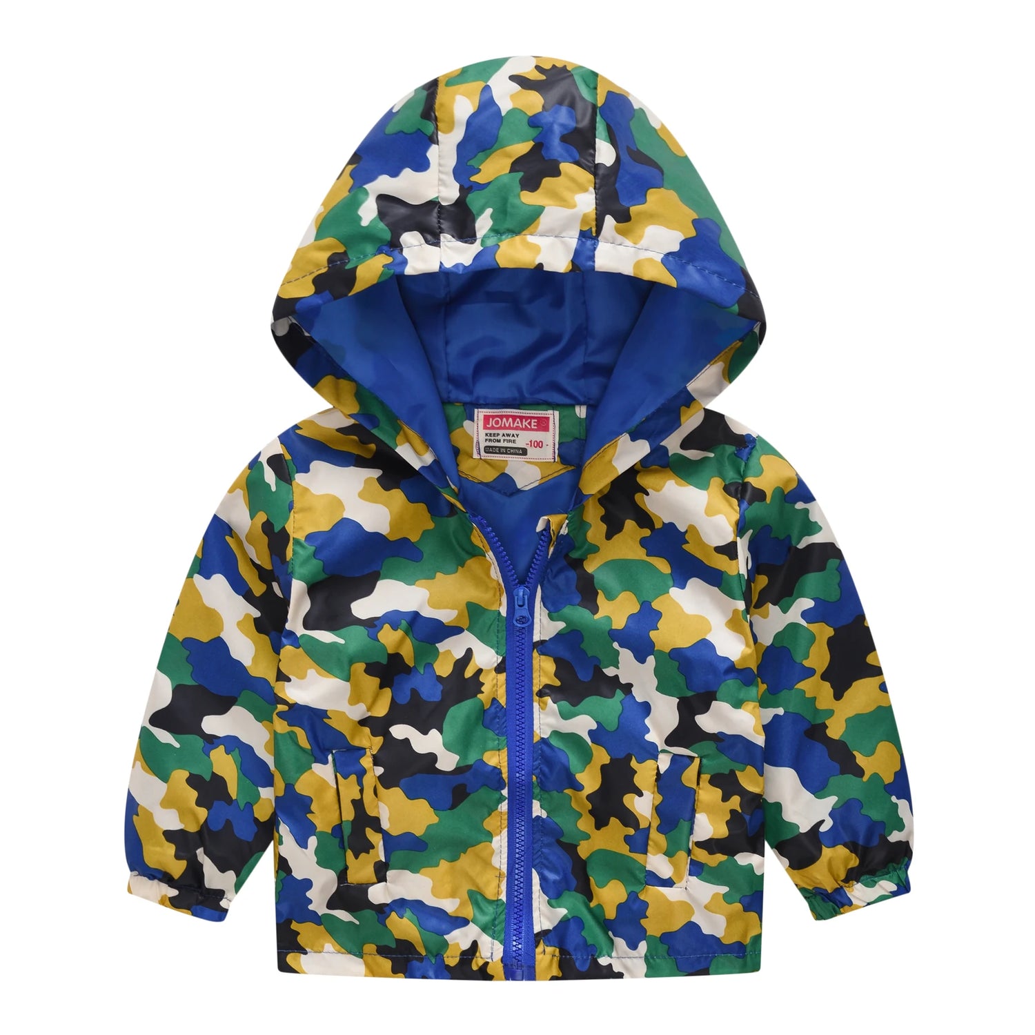 Dinosaurs Graphic Print Kids Boys Windproof Hooded Jackets