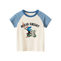 Cartoon Letter Printed Kids Boys Girls Loose Summer Cotton Top childrensterritory