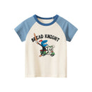 Cartoon Letter Printed Kids Boys Girls Loose Summer Cotton Top childrensterritory