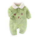 Newborn Baby Collar Design Soft Winter Bodysuit childrensterritory