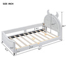 Daybed with Upholstery and A Padded Headboard for Bedroom childrensterritory