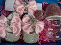 Luxury Keepsake Diamond Baby Bottles and Shoes Headband Set childrensterritory