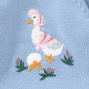 Round Neck Duck Embroidery Design Winter Sweater For Baby childrensterritory