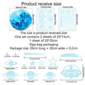 Glow-in-the-Dark Stickers of Realistic Stars and Moons childrensterritory