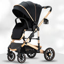 Eggshell Sleeping Basket Lightweight High View Two-way Baby Stroller childrensterritory