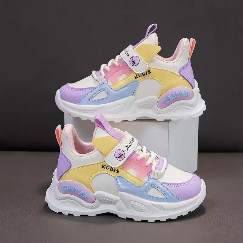 Kids Girls Lightweight Waterproof Running Antislip Sports Shoes childrensterritory