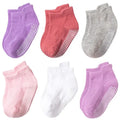 Kids Anti-Slip 6Pairs/Lot Cotton Boat Socks With Rubber Grips childrensterritory
