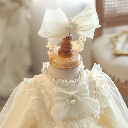 Baby Girl Fluffy Tutu Lace Design Baptism Party Dresses childrensterritory