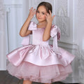 Big Bow Design Flower Girl Dresses with Cape for Birthday/Communion childrensterritory