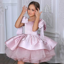 Big Bow Design Flower Girl Dresses with Cape for Birthday/Communion childrensterritory