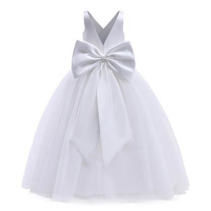 A-Line Back Big Bow First Communion Dresses for Girls