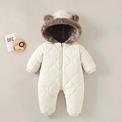 Baby Kids Long-Sleeved Casual Winter Jumpsuits