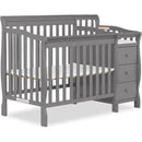 Steel Grey 3-in-1 Changing Table and Full-Size Crib Combo