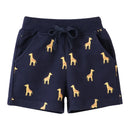 Cartoon Print Summer Drawstring Shorts For Boys Girls childrensterritory