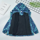 Boys Letter Print Hooded Waterproof Fleece Jackets childrensterritory