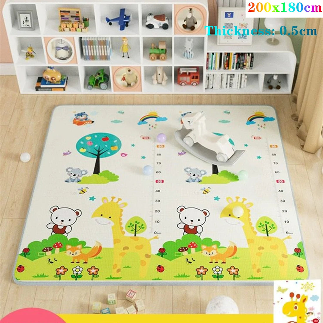 Fold-able Cartoon Play Mat/Rug for Baby Room