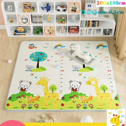 Fold-able Cartoon Play Mat/Rug for Baby Room