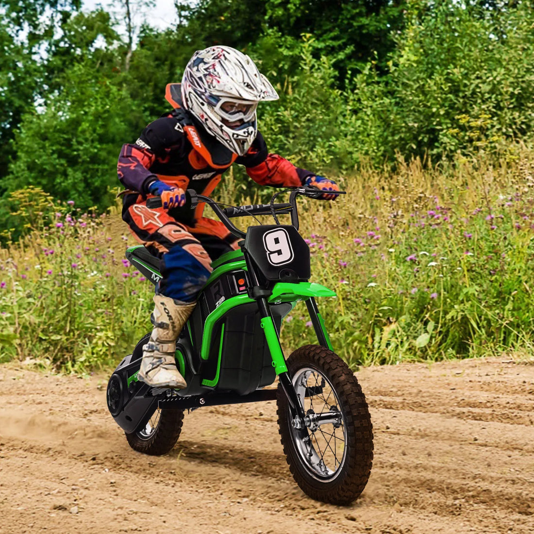 24V Ride On Electric Motorcycle for Kids, Max Weight 135 Lbs childrensterritory