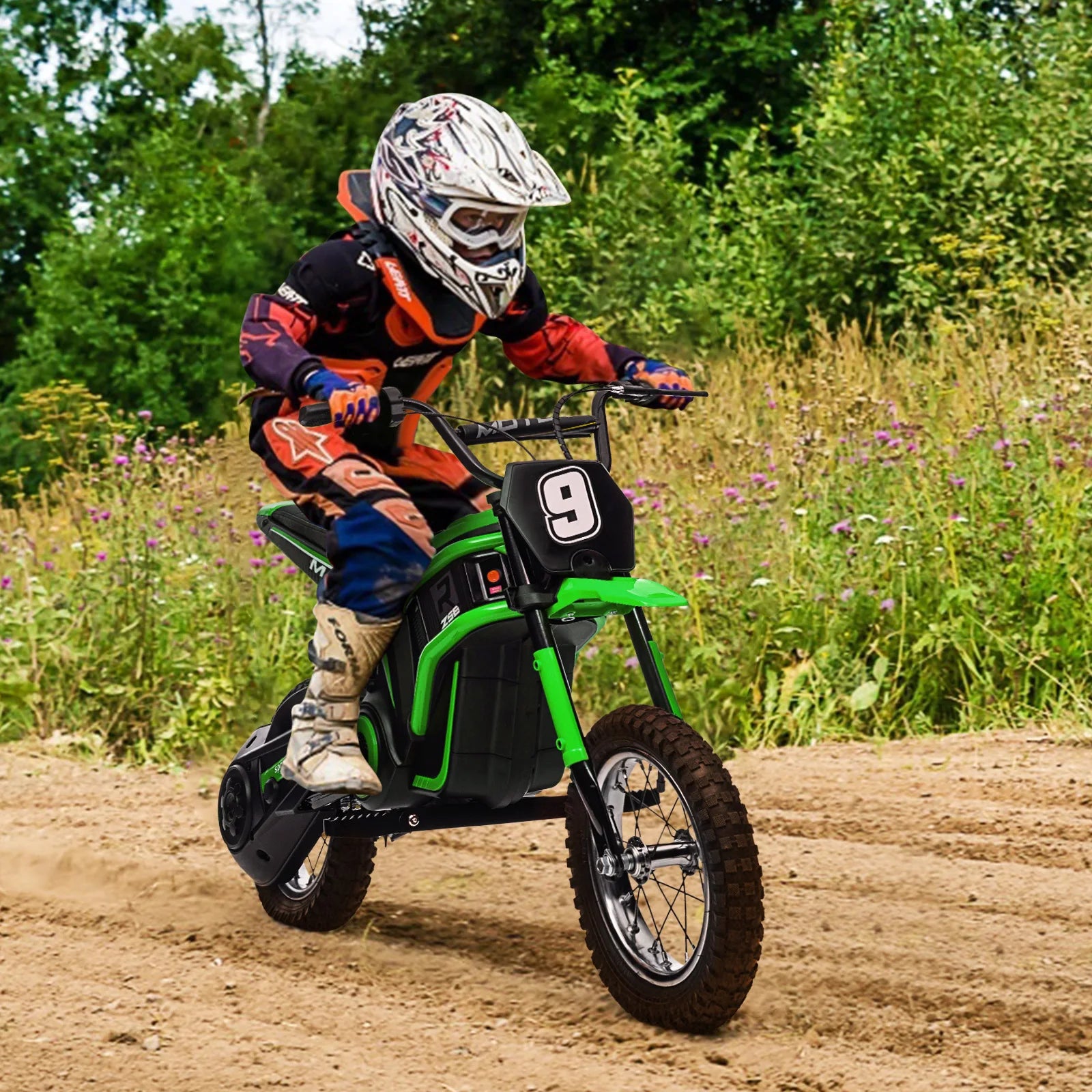 24V Ride On Electric Motorcycle for Kids, Max Weight 135 Lbs childrensterritory