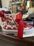 Personalized Rhinestone Design Kids Canvas Shoes childrensterritory