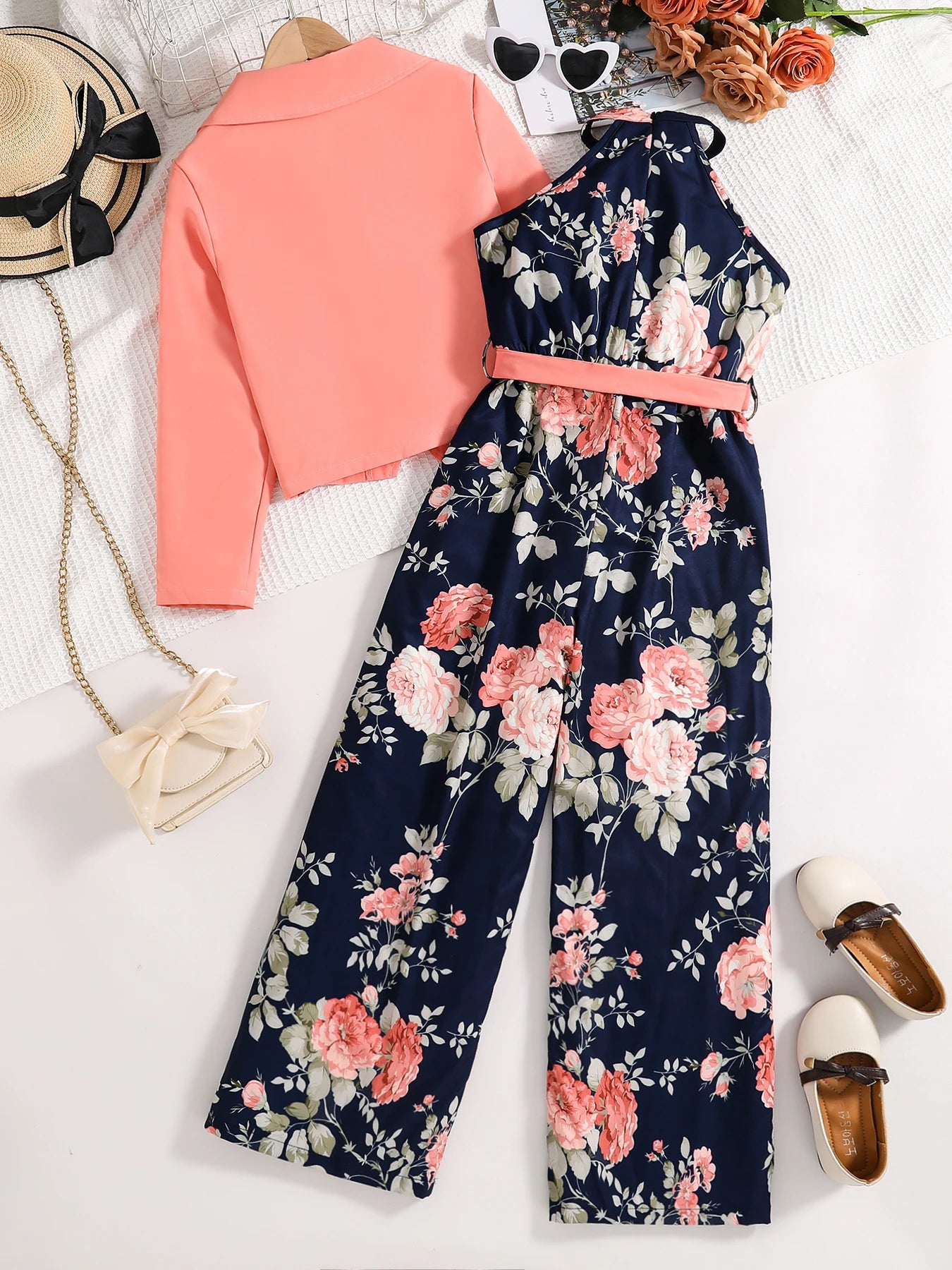 Girls' Flower-Printed Summer Casual Dresses