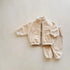 Turtleneck 2pcs Floral Print Thick Warm Baby Clothing Set childrensterritory