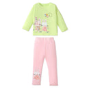 Cartoon Print Sweatshirt and Trouser Set for Kids Girls childrensterritory