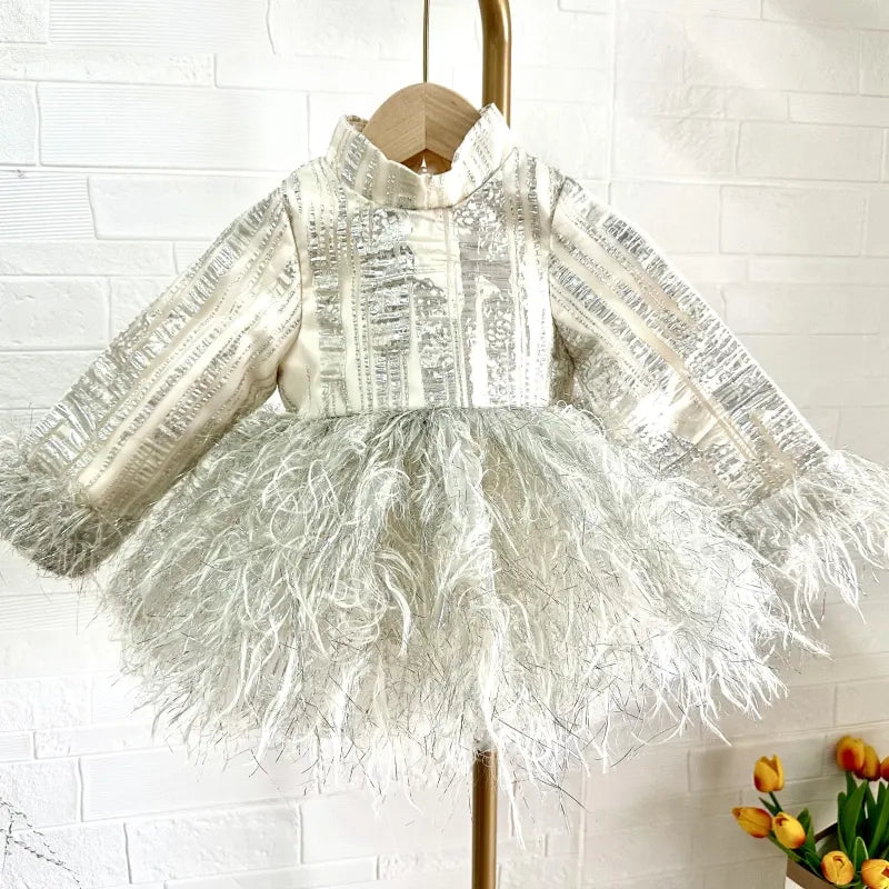 Kids Girls Luxury Puffy Princess Dress for Birthday
