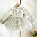 Kids Girls Luxury Puffy Princess Dress for Birthday