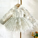 Kids Girls Luxury Puffy Princess Dress for Birthday