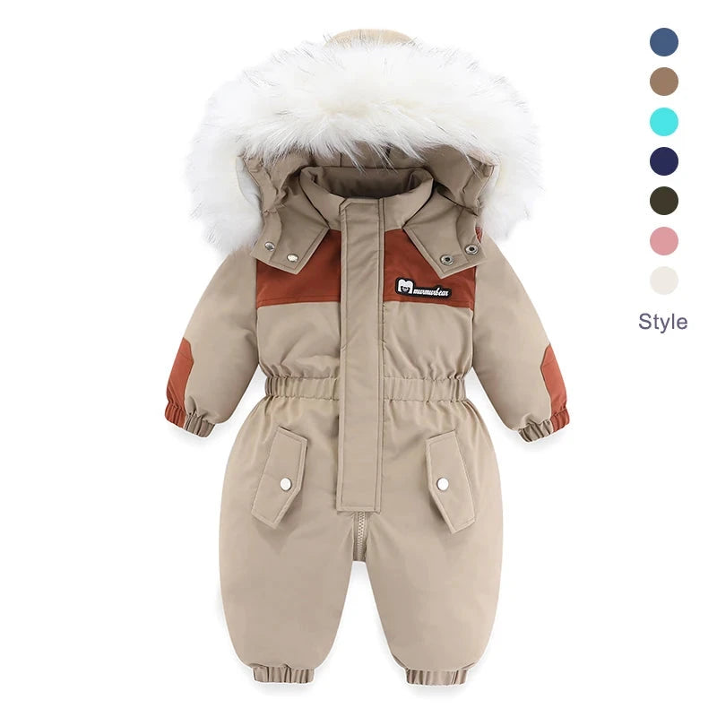 -30 Degree Waterproof Hooded Overall Baby/Kids Ski Suits childrensterritory
