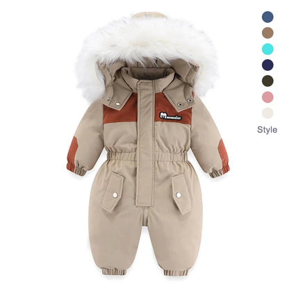 -30 Degree Waterproof Hooded Overall Baby/Kids Ski Suits childrensterritory