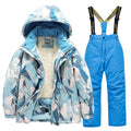 Thick Waterproof Printed Warm Snow Suits for Kids childrensterritory