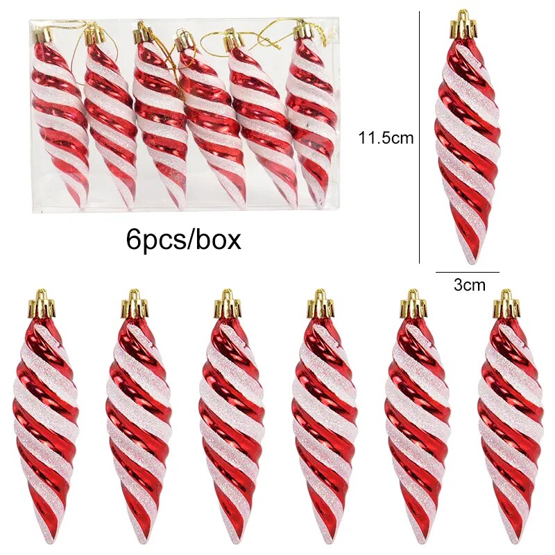 6pcs Christmas Tree Hanging Ornaments for Home childrensterritory